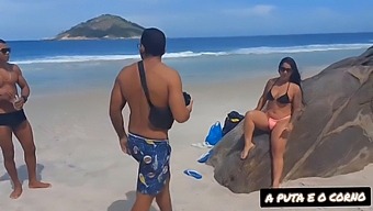 Beachside Photo Shoot Leads To Steamy Encounter With Two Black People